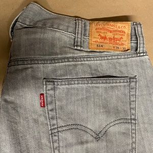 Levi's 514 Gray 38 x 30 Zipper